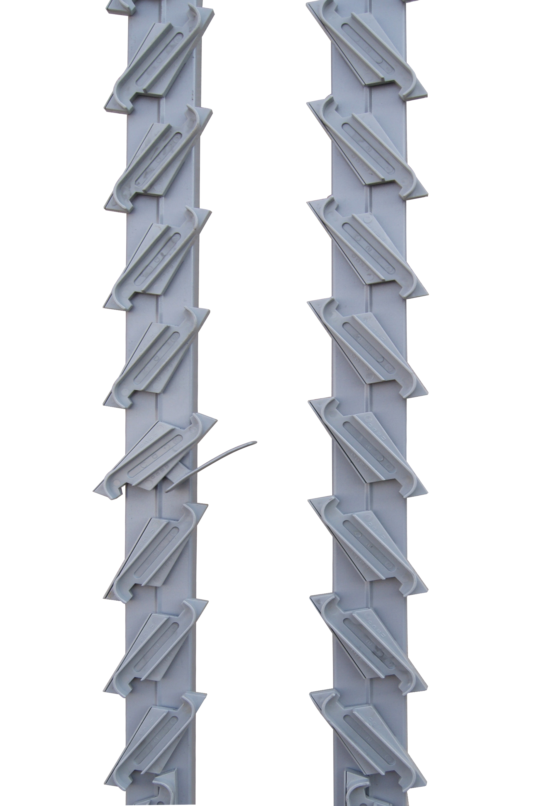 Portalamelle 32 posti 61x11 mm grigio ral 9006