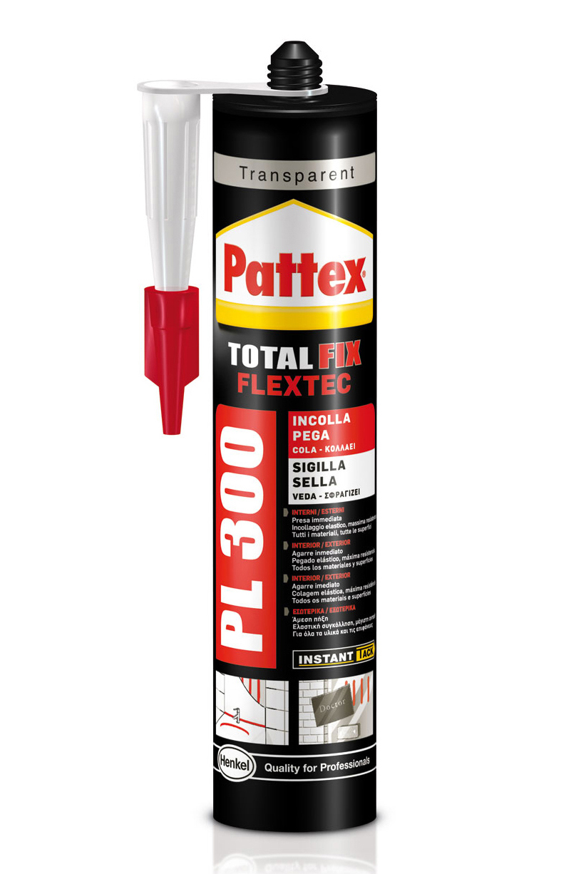 Pattex - pl 300 adesivo flextec trasparente 300 g