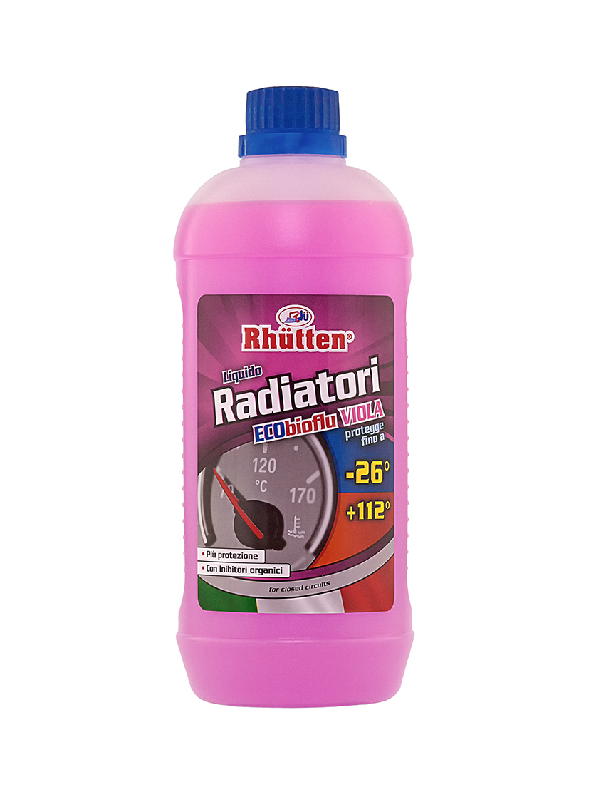 Liquido radiatori auto violetto 1 lt antigelo - 26°c rhutten