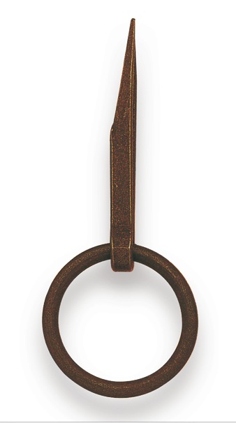 Maniglia pendente anello d. 32 mm ferro vecchio