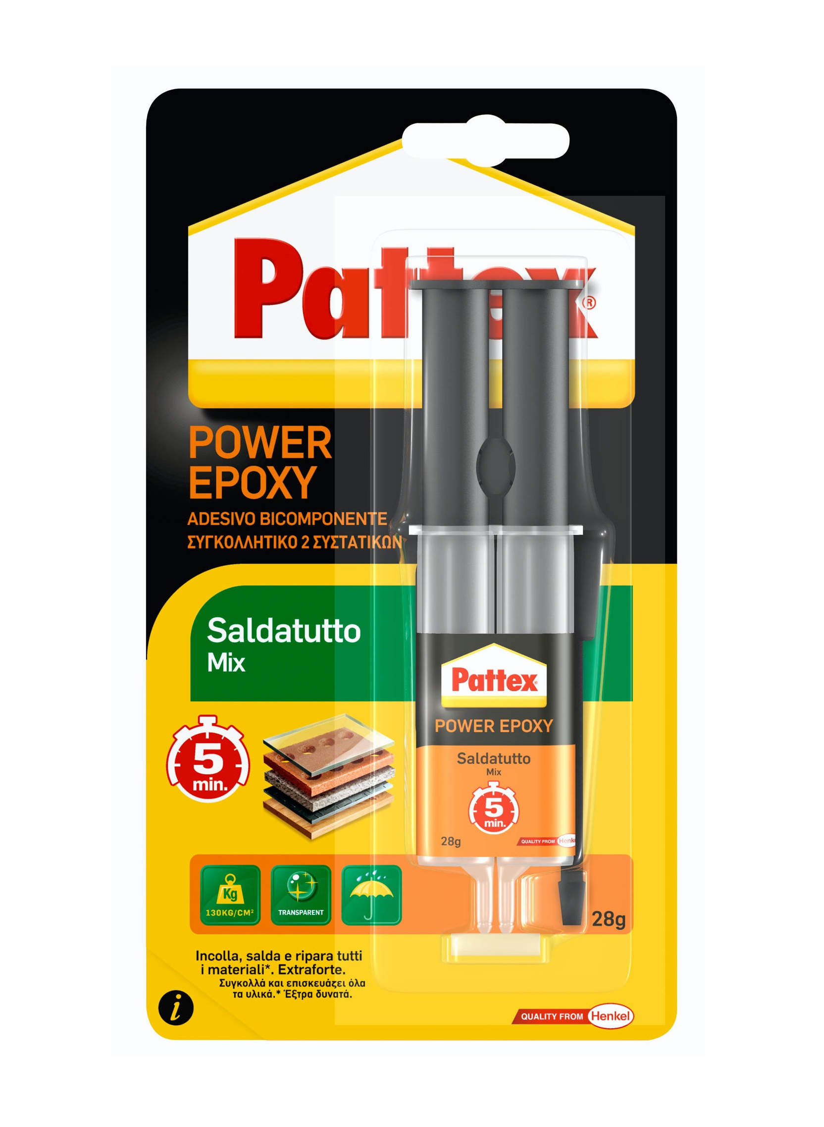 Pattex power epoxy saldatutto mix sy 28g