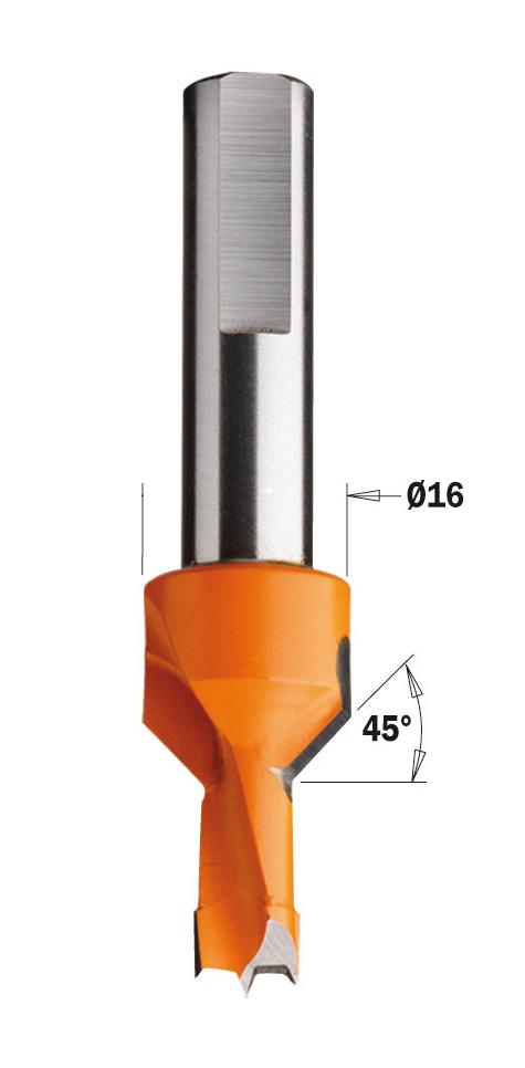 Punta foratrici d. 8-16 mm l. 30/70 dx c/svasatore