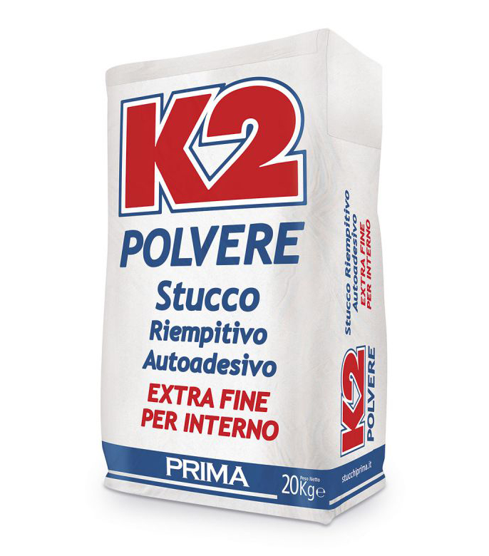 K2 - stucco in polvere 20 kg autoad interni bianco