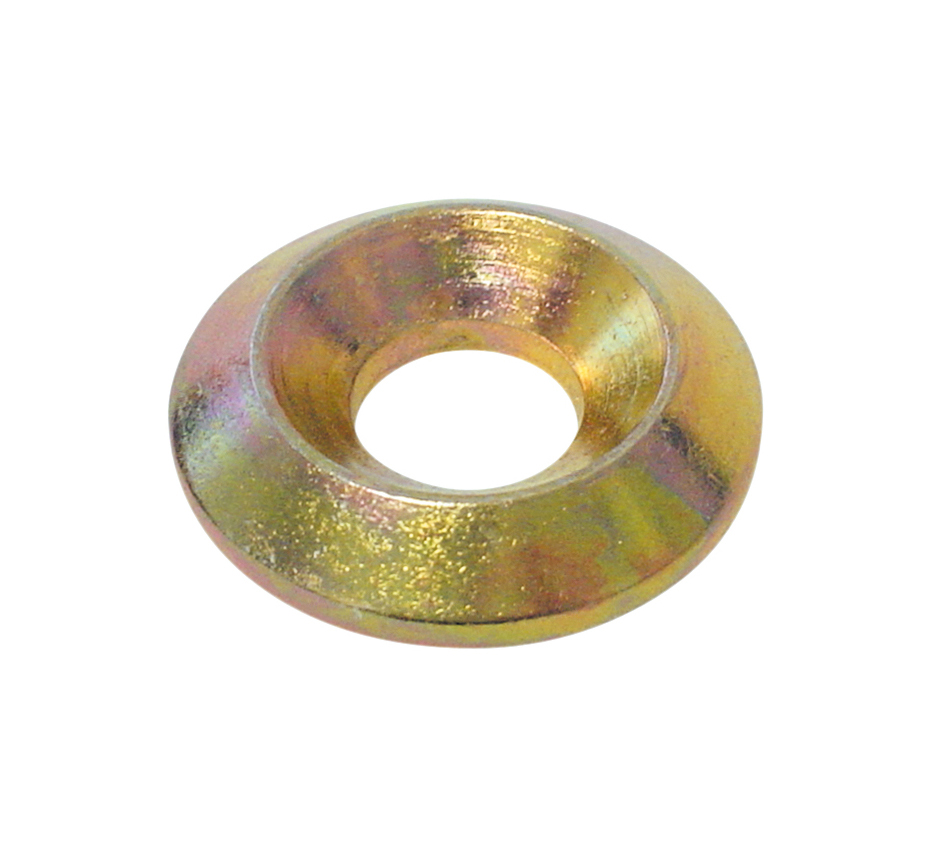Ranella acciaio m8 / d. 25 mm z. giallo (100 pz)