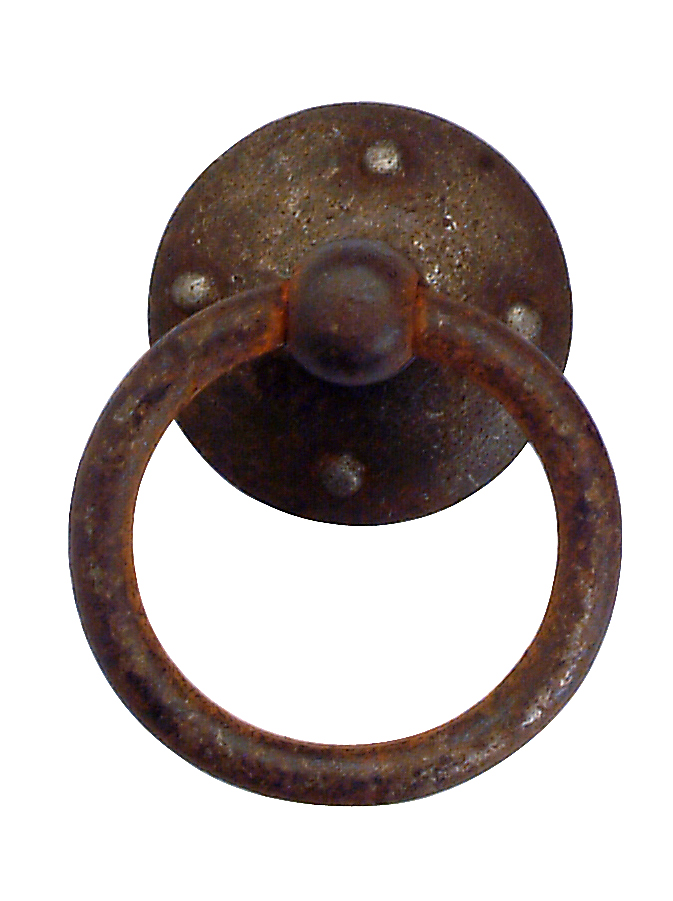 Maniglia pendente anello 37x50 mm ferro vecchio