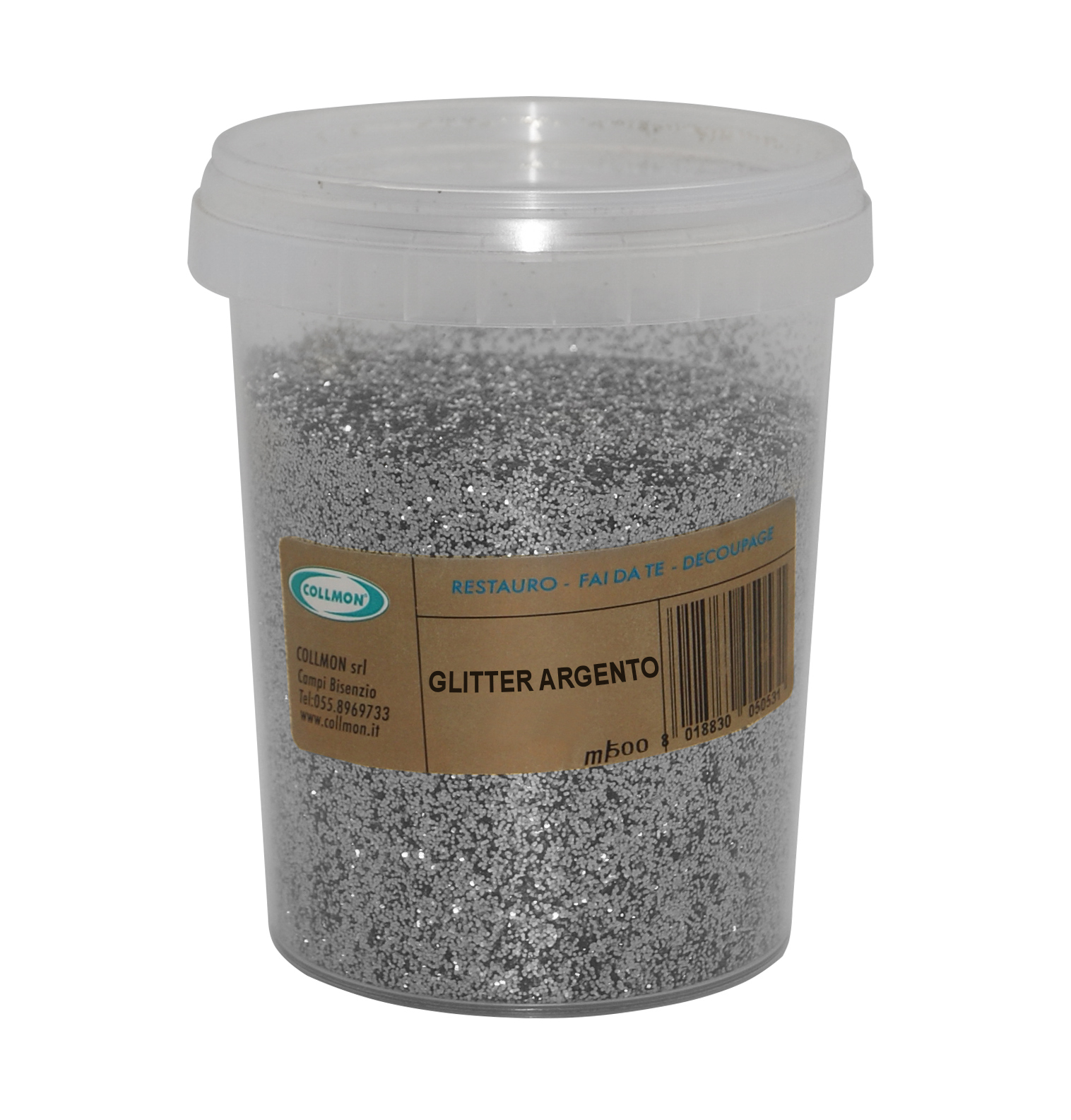 Glitter argento ml.500 ( brillantini )