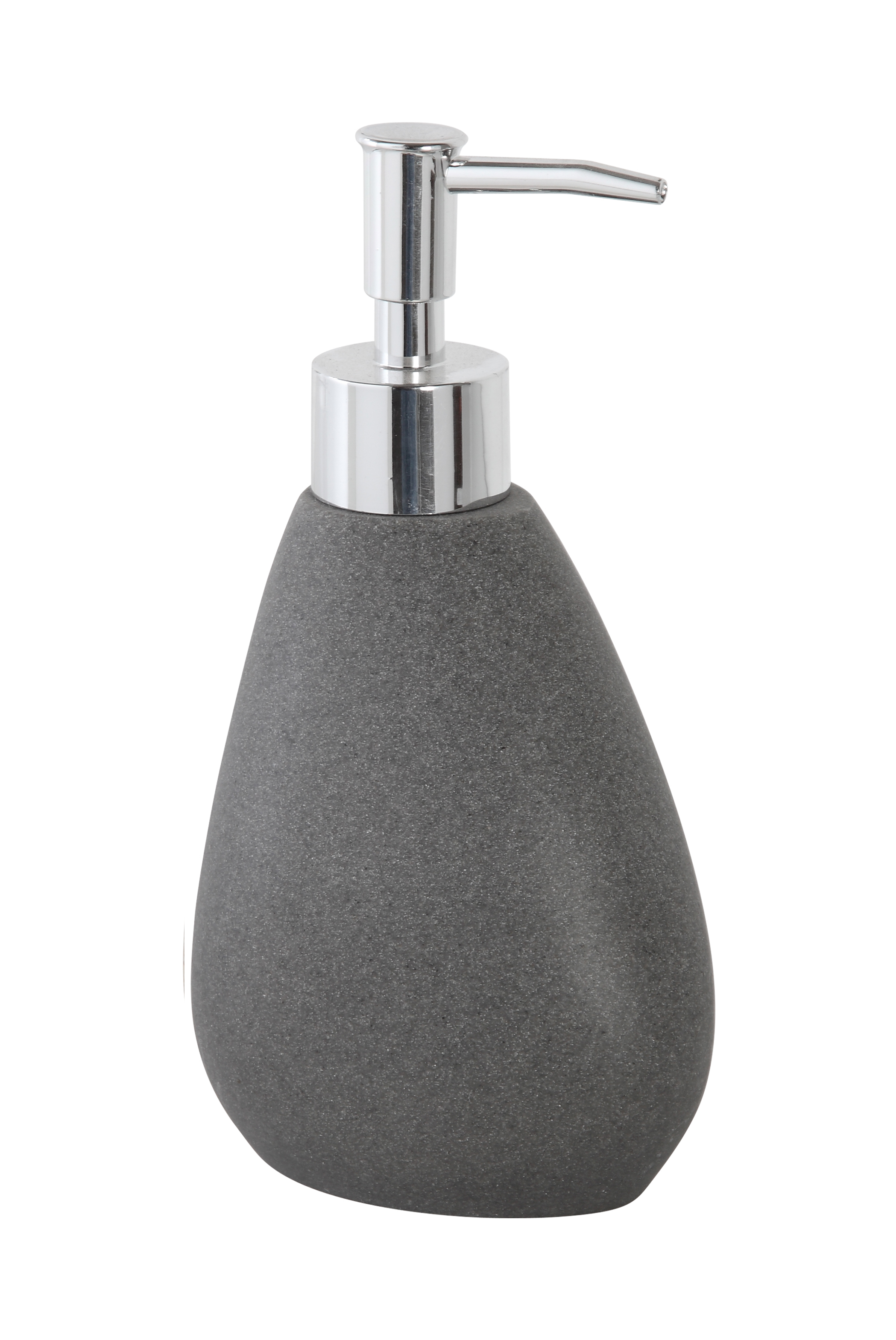 Dispenser sapone linea stone in poliresina grigio
