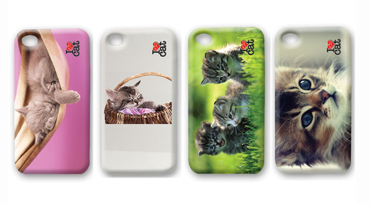 Cover compatibile iphone 5 cat (4 ass.)