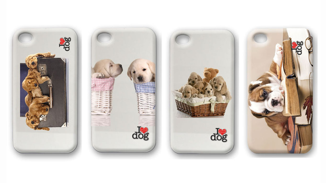 Cover compatibile iphone 5 dog (4 ass.)