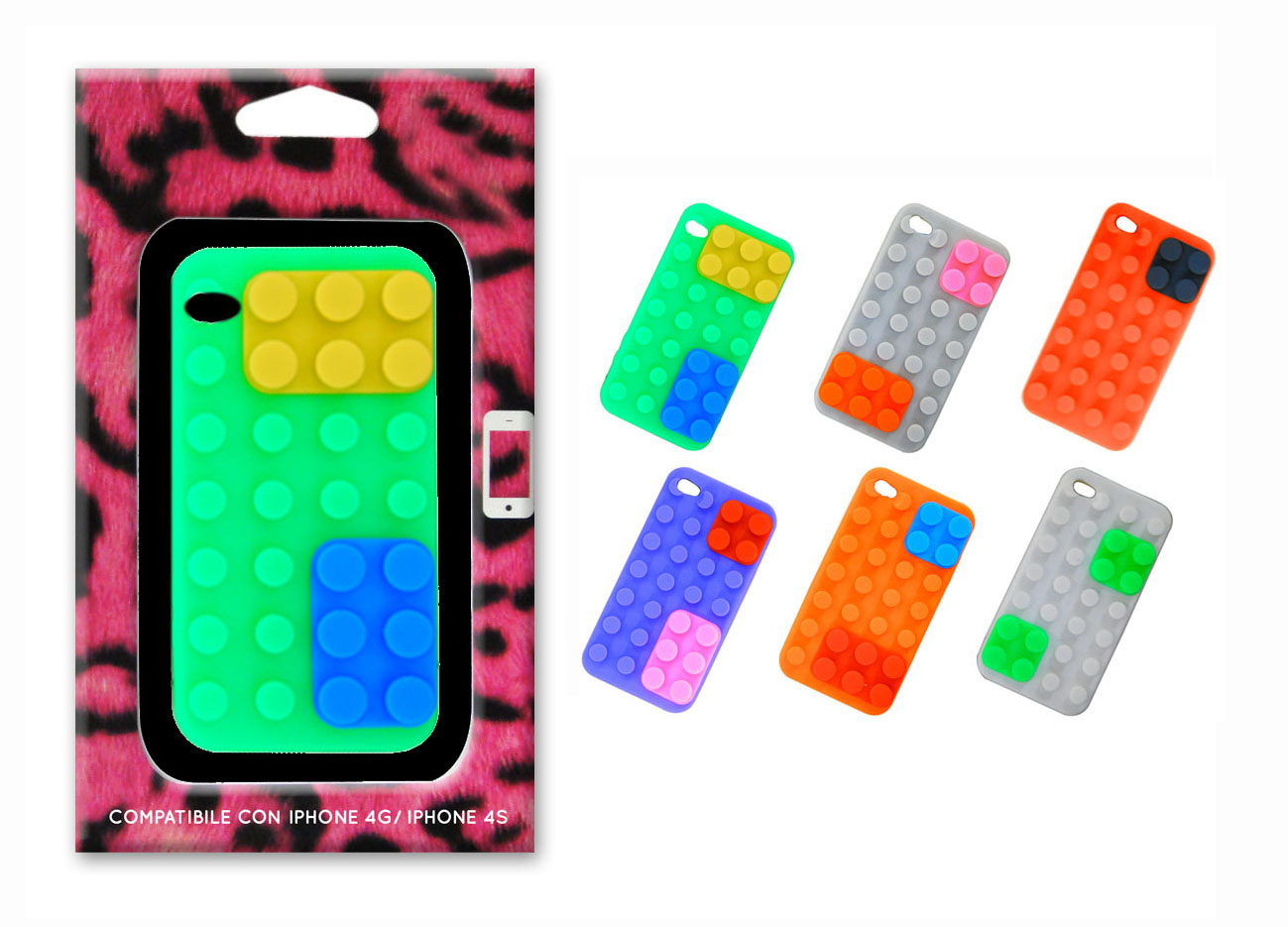 Cover adattabile iphone 4 (6 colori)
