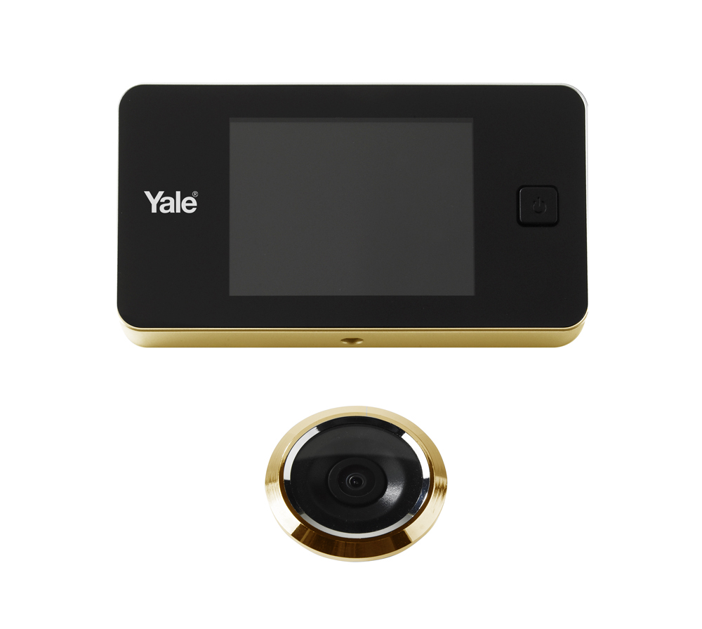 Spioncino digitale elettronico Yale 3,5” foro diametro 14 mm colore Oro