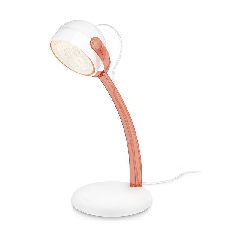 Lampada da tavolo a led 3 w luce calda dyna philips rosso