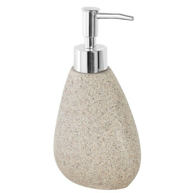 Dispenser sapone linea Stone in poliestere sabbia