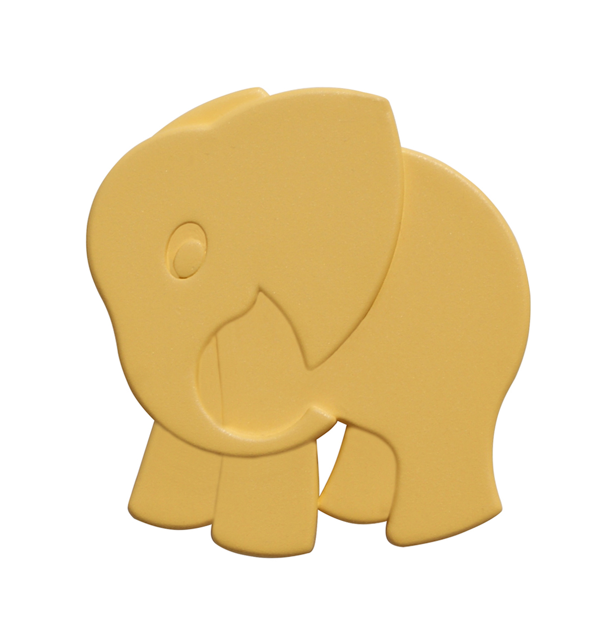Pomolo elefante plastica 52x55 mm giallo
