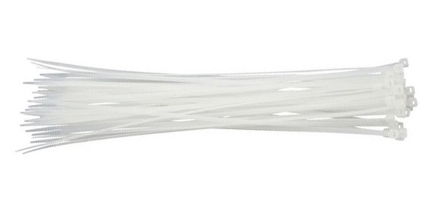 Fascetta nylon x cablaggi 250x4,8 bianca (100 pz)