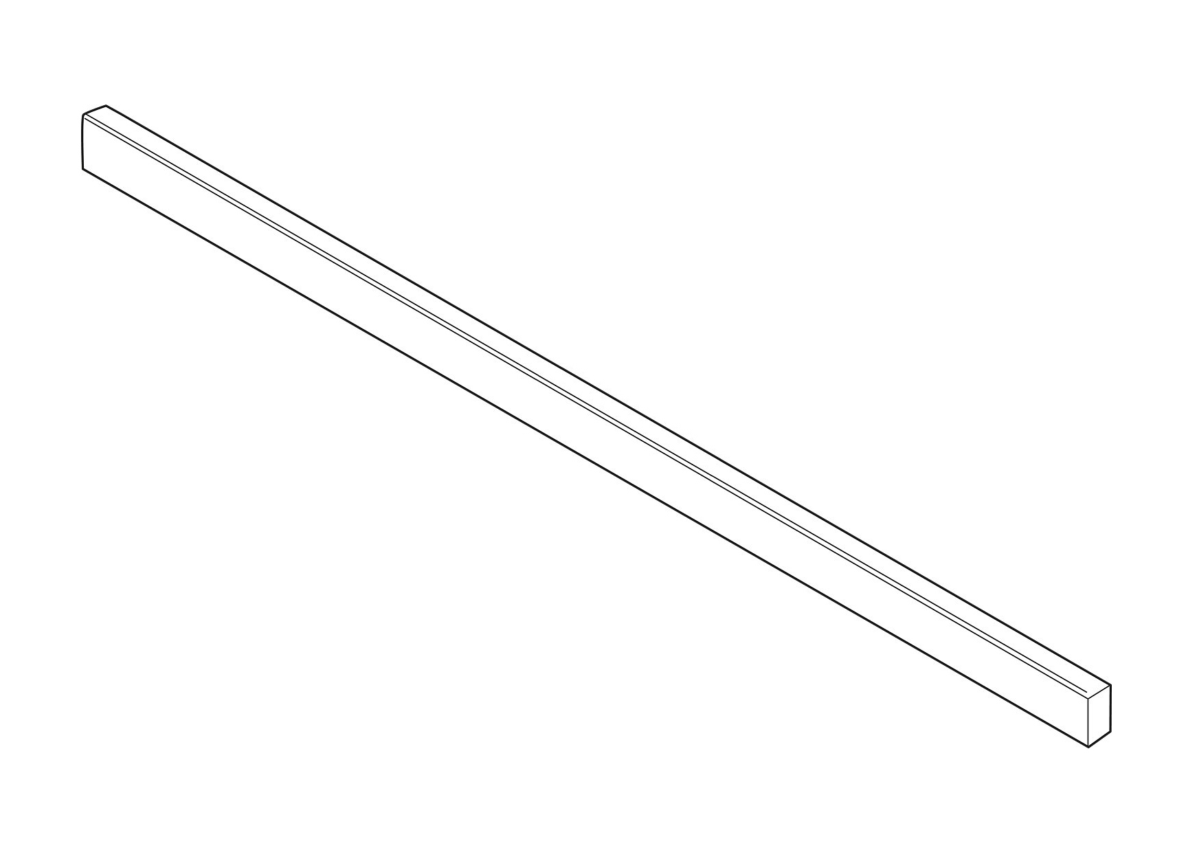 Ringhierina trasv. frontale legrabox 100 cm grigio