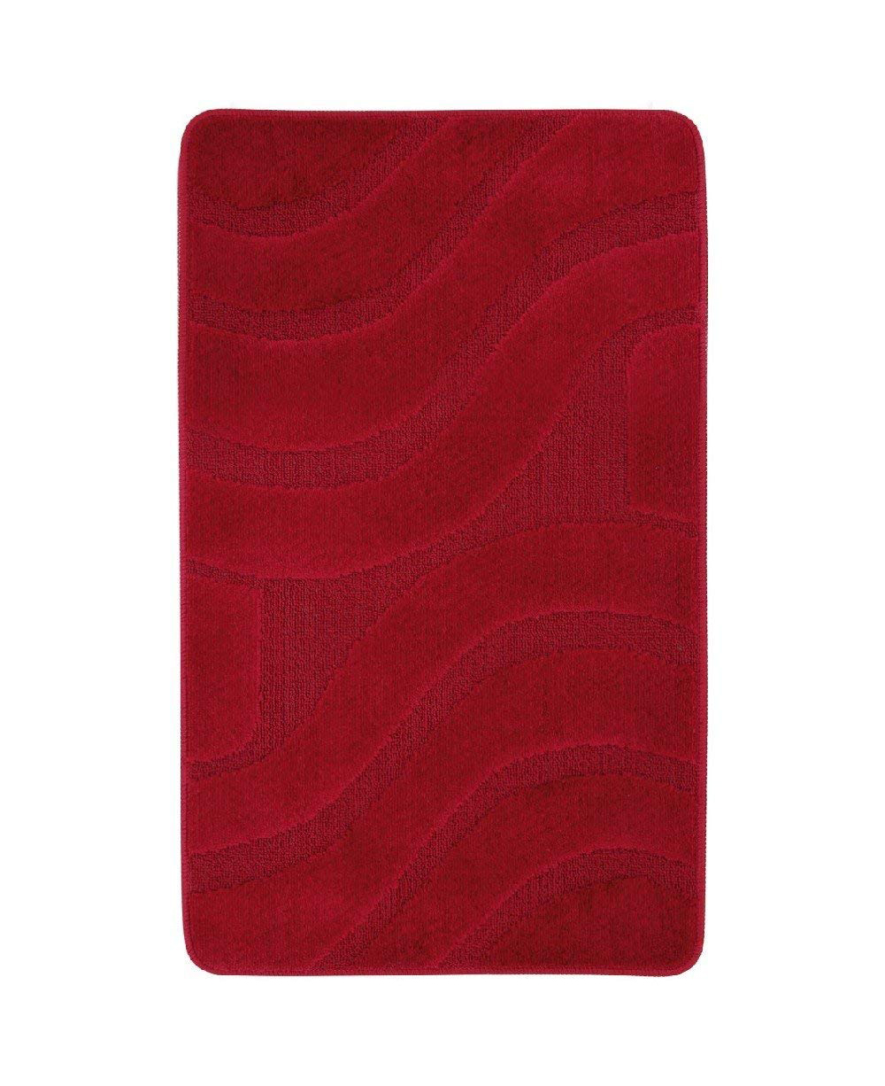 Tappeto polipropilene serie onda 50x80 cm rosso