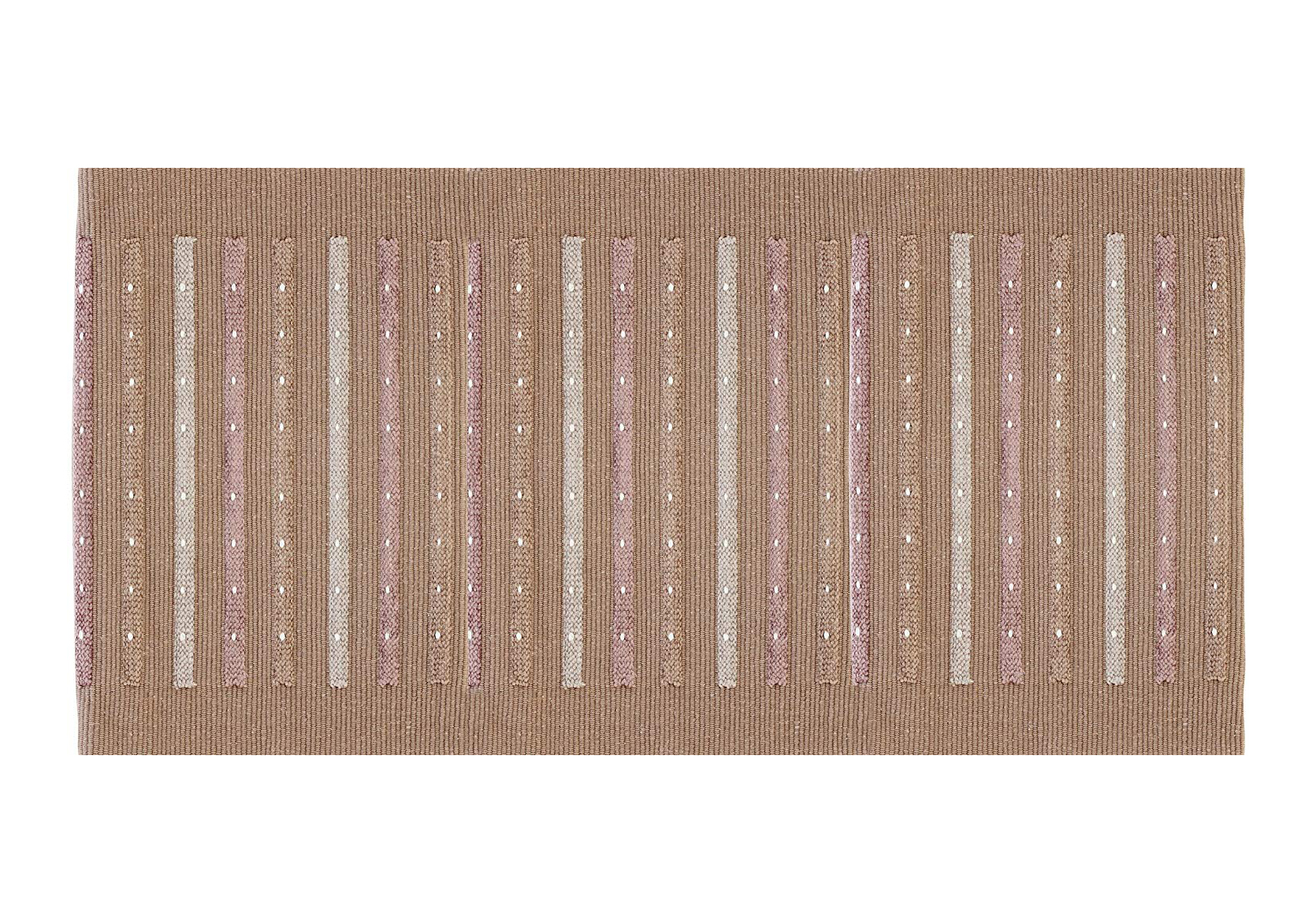 Tappeto cotone serie duna 50 x 90 cm beige
