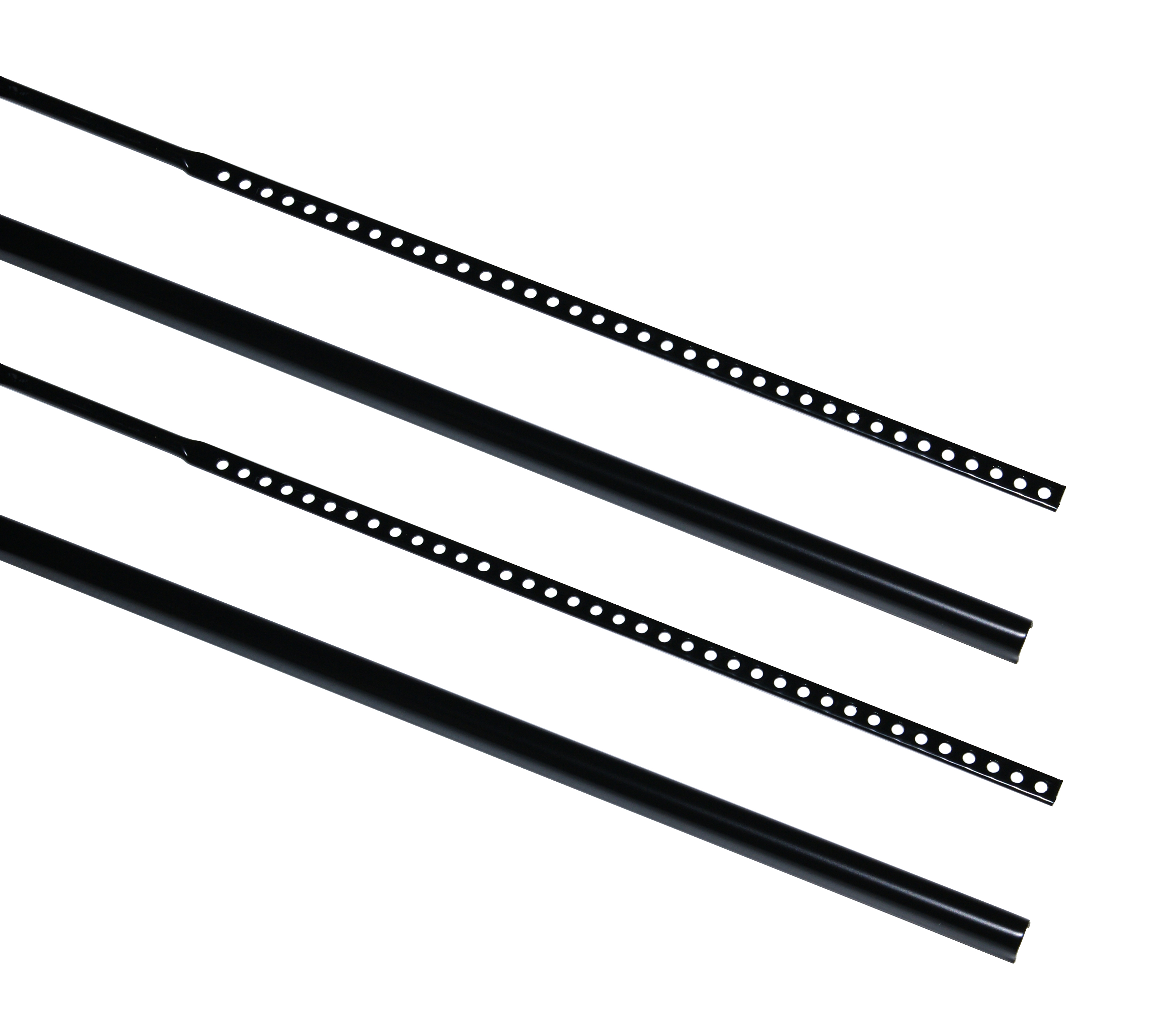 Set aste verticali porte h. 2800-3000 mm nero