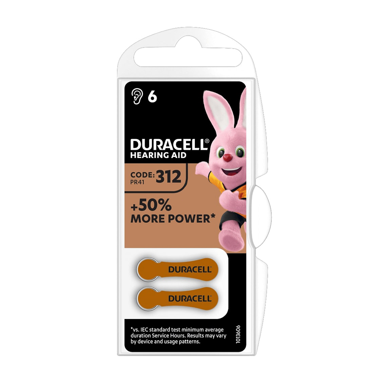 Batterie per apparecchi acustici Duracell Easytab formato 312 marrone 6pz