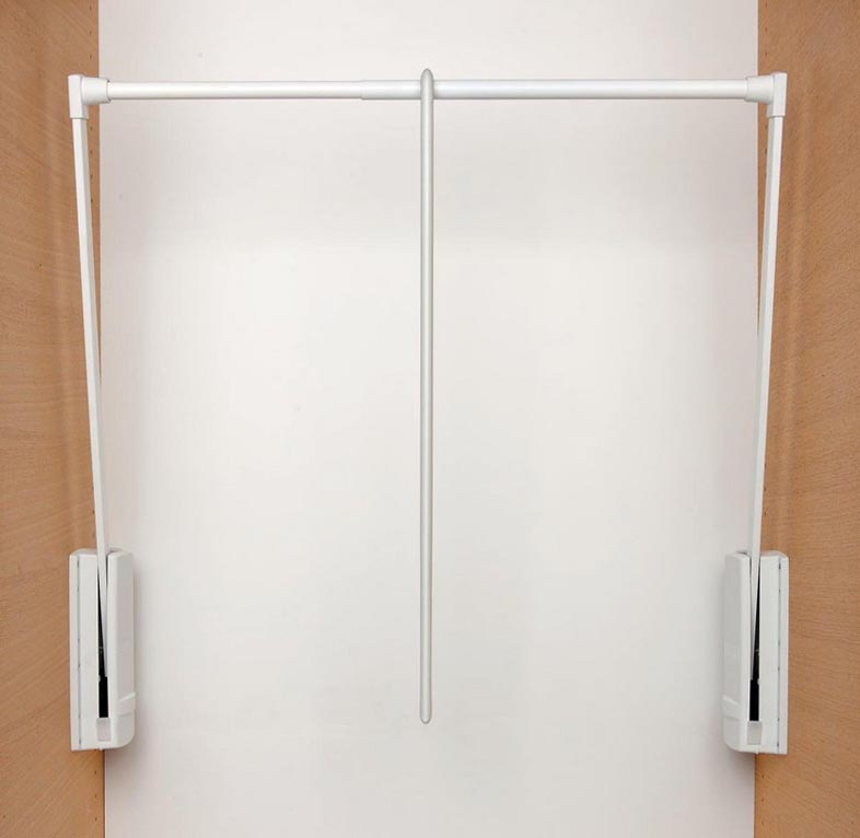 Appendiabiti saliscendi per armadio 77 - 120 cm servetto 2004 originale bianco