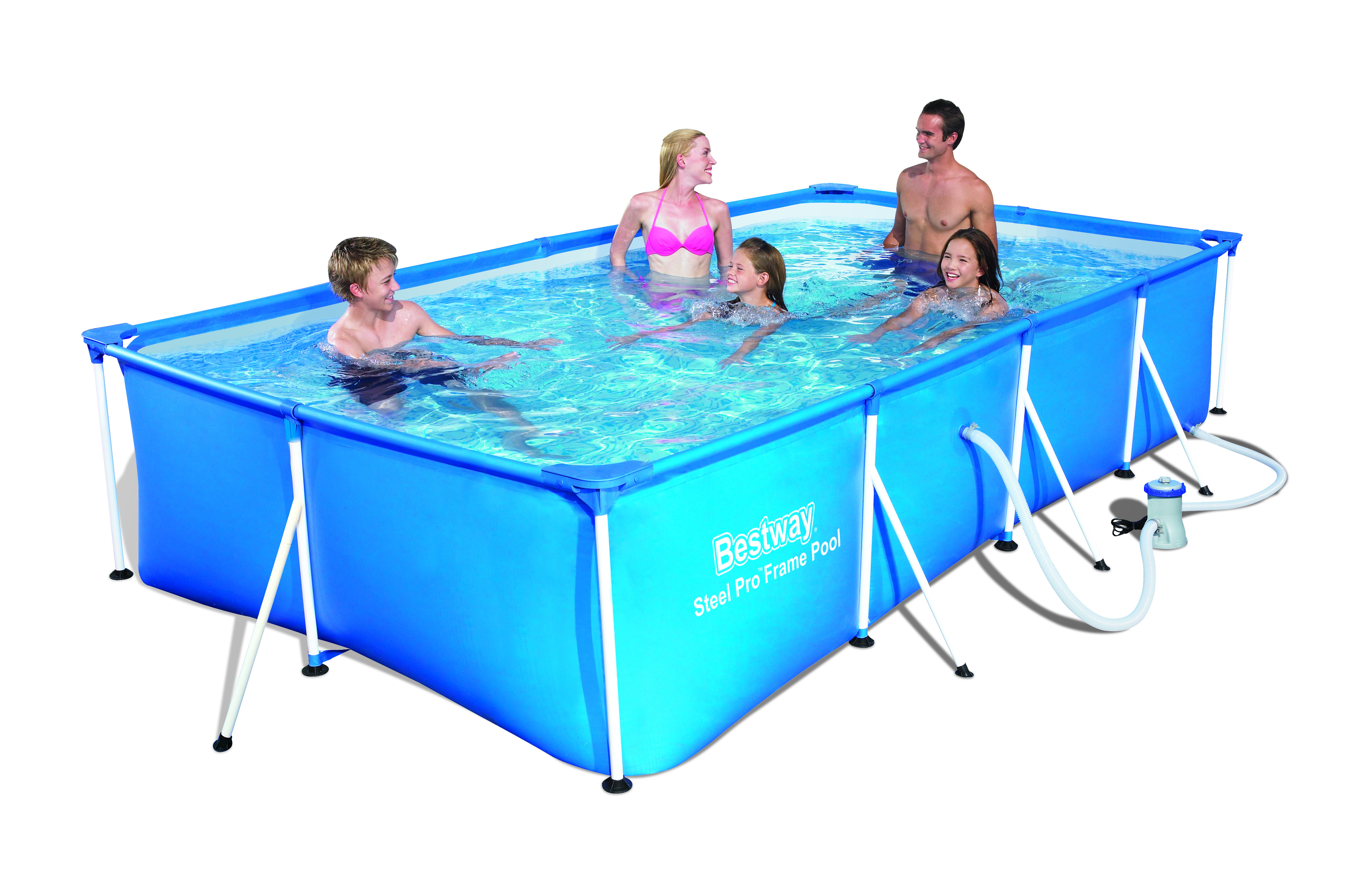Piscina family splash frame pool set 400x211x81 cm