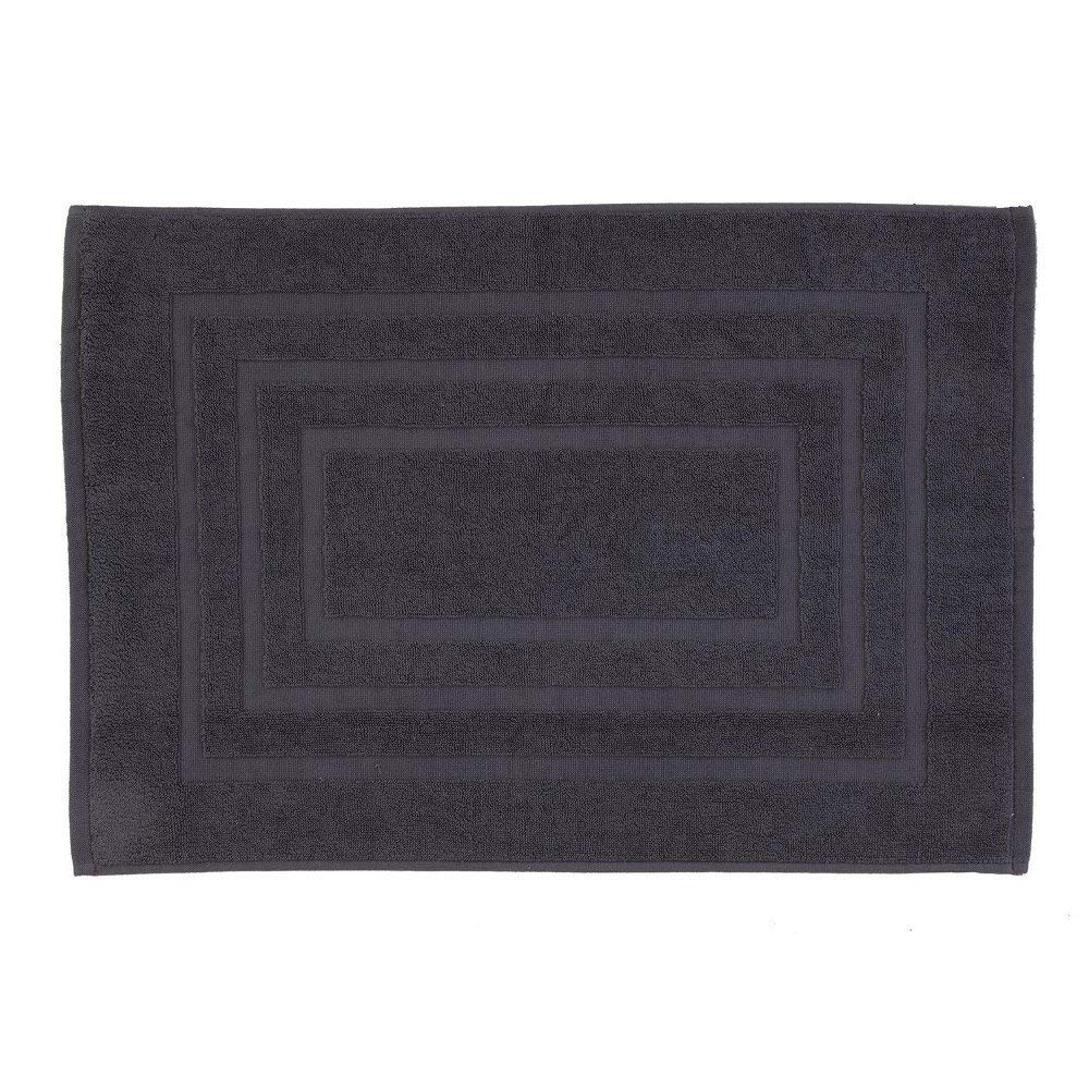 Tappeto da bagno scendidoccia 45 x 65 cm in cotone nero