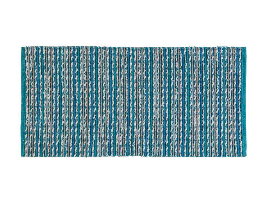 Tappeto cotone serie twist 60 x 120 cm turchese