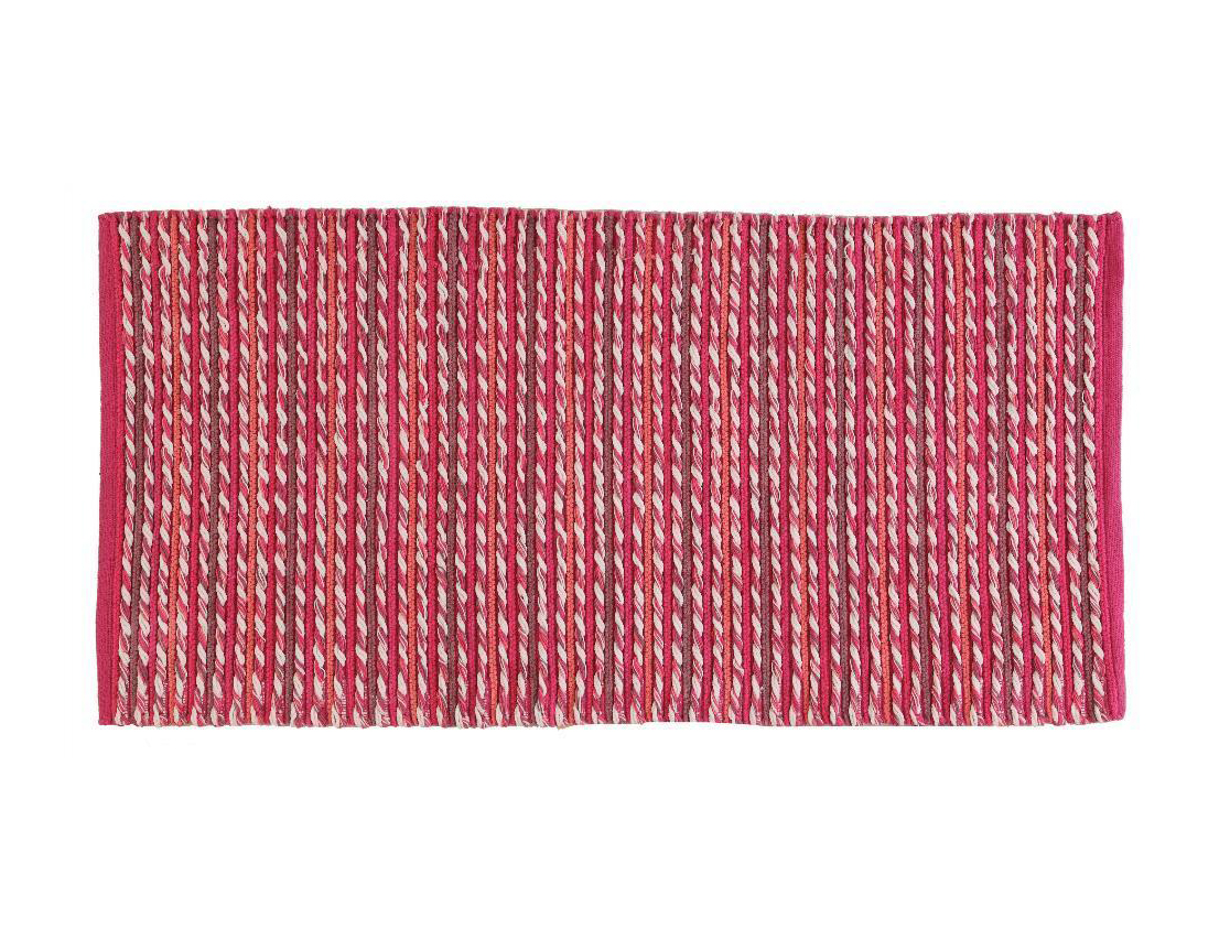 Tappeto cotone serie twist 60 x 120 cm fucsia