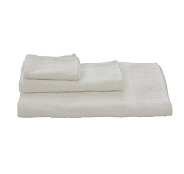 Set 3 pezzi telo + coppia asciugamani bianco