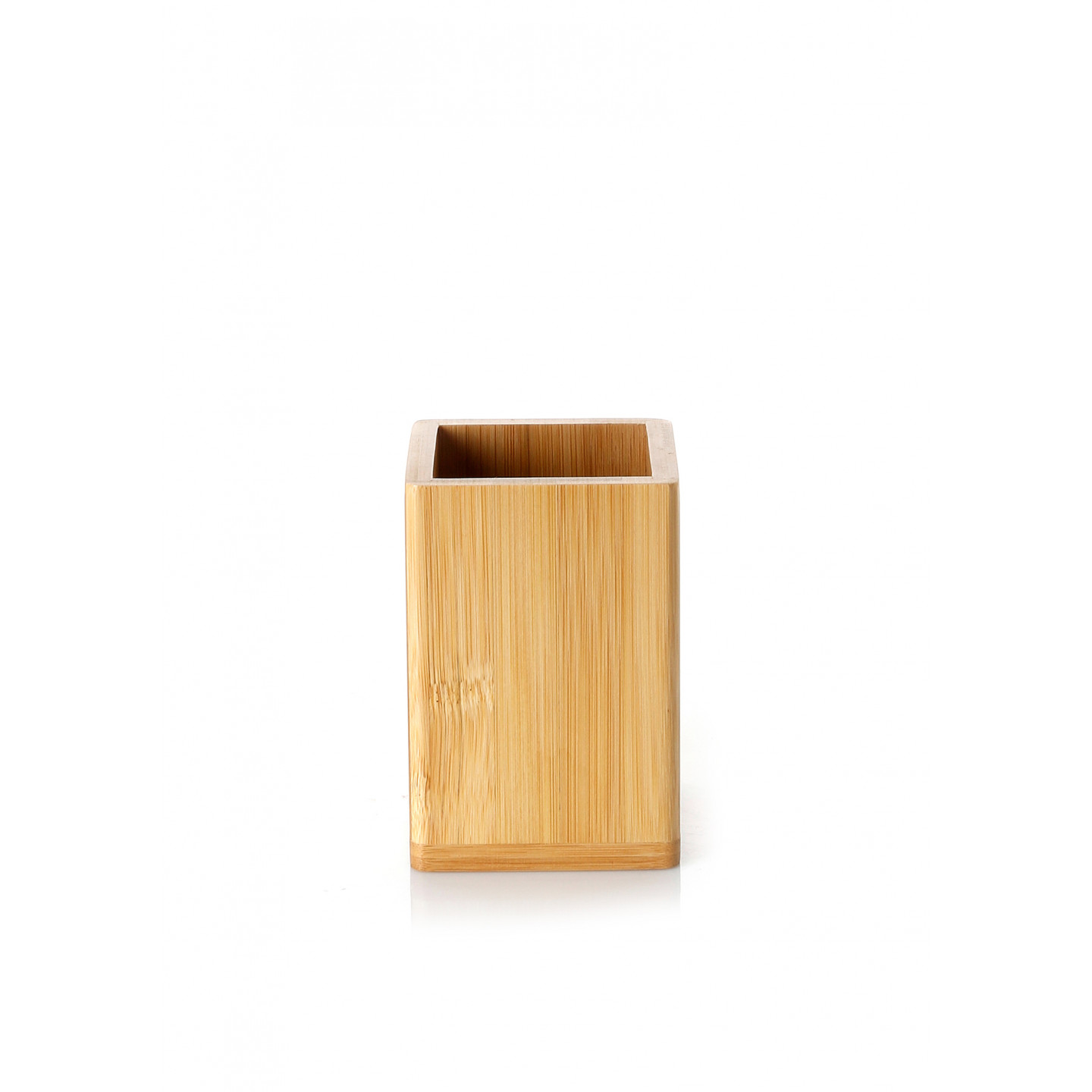 Portaspazzolini in bambu naturale 7,4x7,4x11 cm gedy