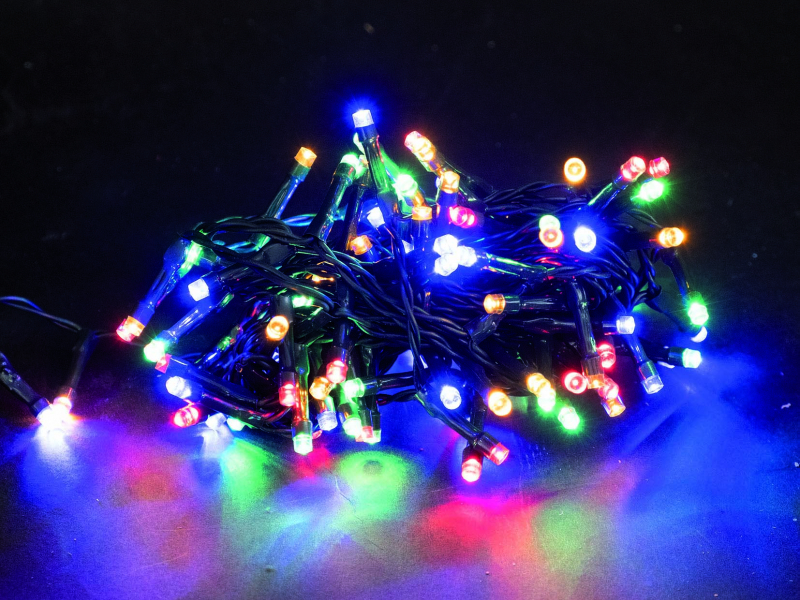 Luci di Natale per interni e esterni 180 LED multicolore 9 mt con controller