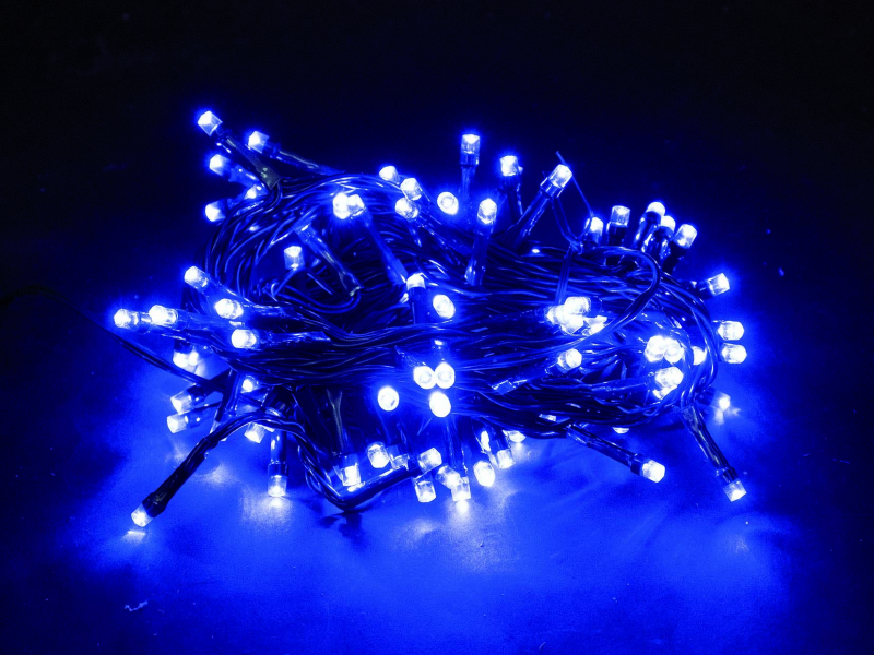 Luci di Natale per decorazioni da esterno catena 500 led colore blu