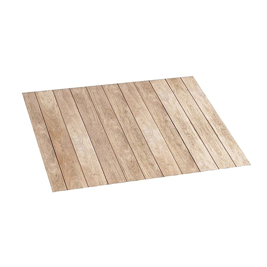  tappeto vinilico 50 x 140 cm con fondo antiscivolo croma wood pvc