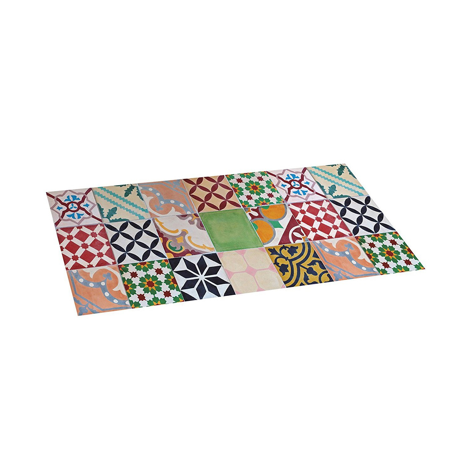 Tappeto vinilico 50 x 110 cm con fondo antiscivolo croma mosaico pvc