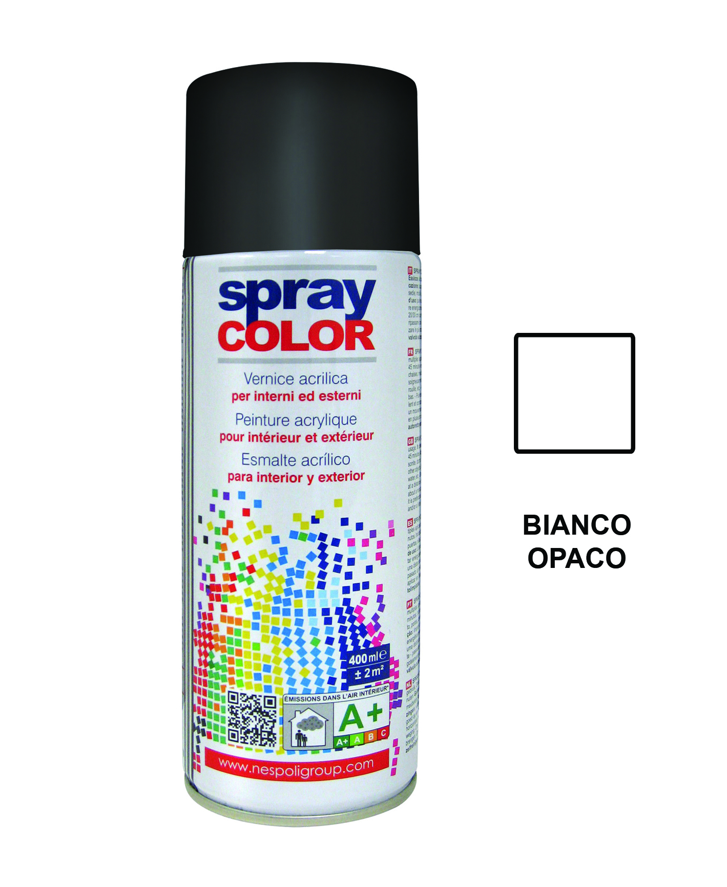 Spraycolor bianco opaco 9010 400ml