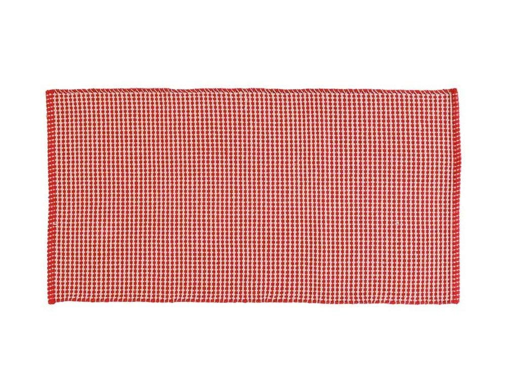 Tappeto cotone serie grata 50 x 90 cm rosso