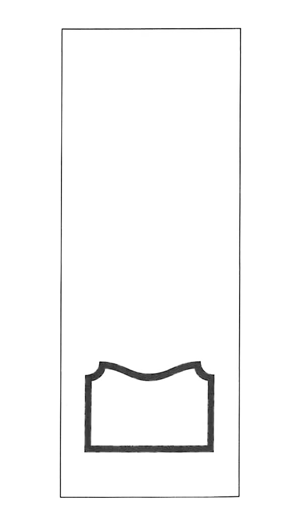 Pannello porta z35 inferiore 57 cm tanganika