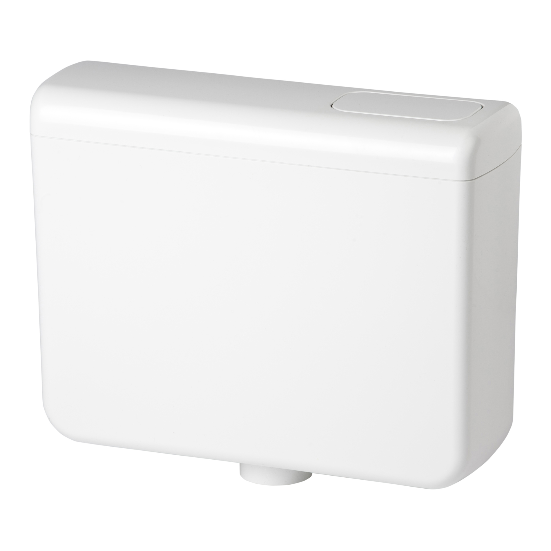 Cassetta wc esterna Idrobric compact bianco con un tasto 
