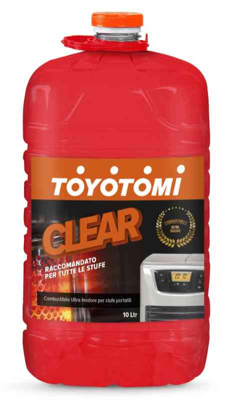 Tanica di combustibile liquido Toyotomi Clear per stufe a combustibile 10 lt inodore