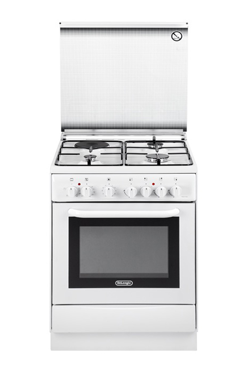 Cucina 3+1 fuochi forno statico elet. 60x60 bianco