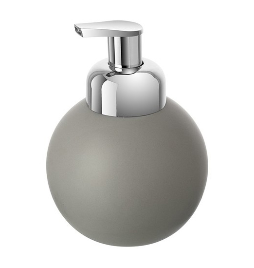 Dispenser sapone linea Oslo in ceramica grigio
