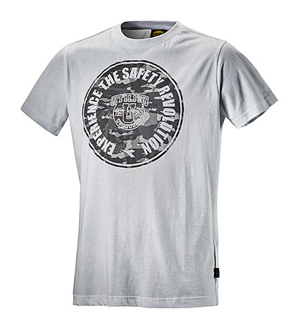 T-shirt graphic man. corta bianco ottico tg. s