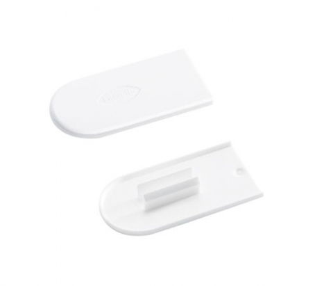 Coprifori cabineo plas. bianco segn.ral9003(100pz)