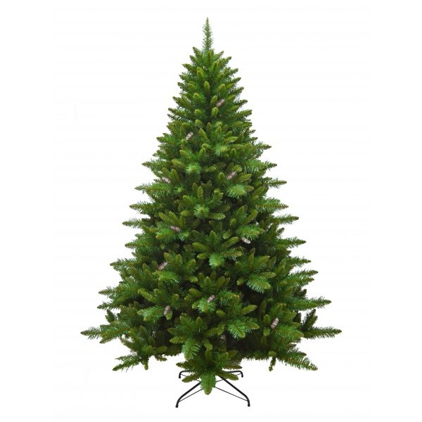 Albero di Natale verde con pigne h 150 cm Holand