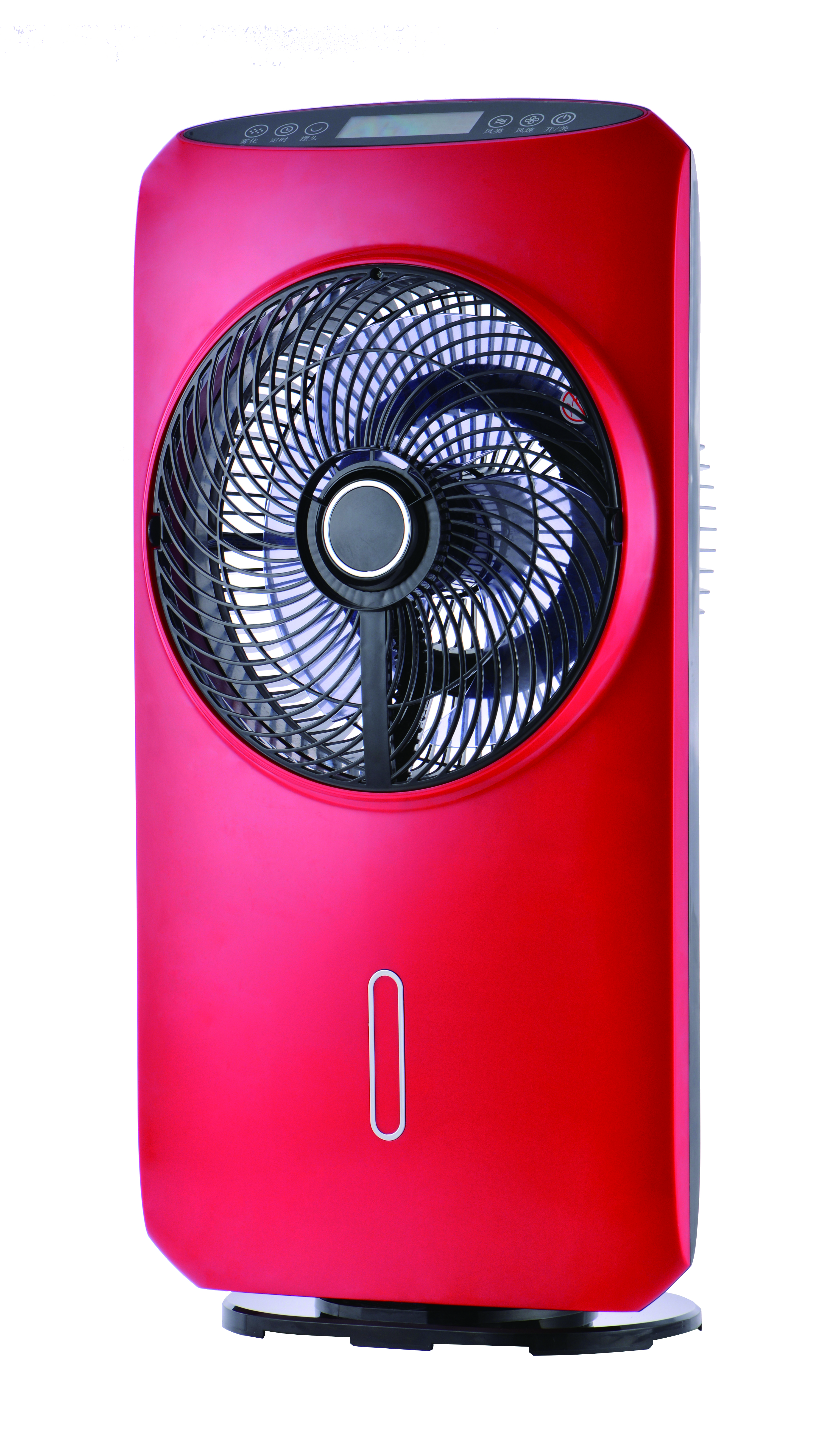 Ventilatore nebulizzatore oscillante Eureka rosso con telecomando