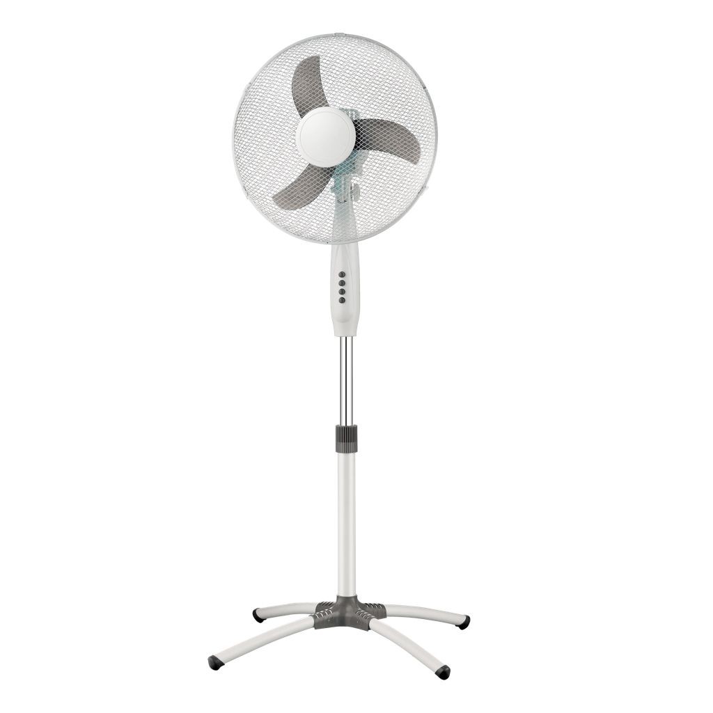 Ventilatore a piantana oscillante e inclinabile Hadar 45 W 3 velocità bianco grigio