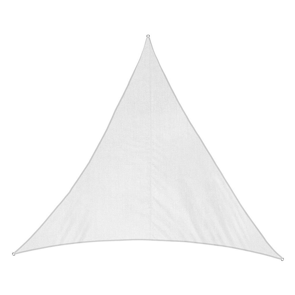 Tenda a vela triangolare 3,6x3,6x3,6 mt bianca