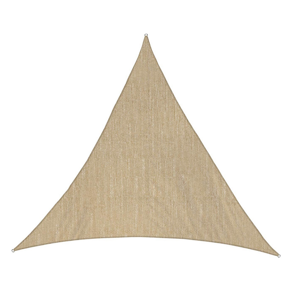 Tenda a vela triangolare 3,6x3,6x3,6 mt sabbia