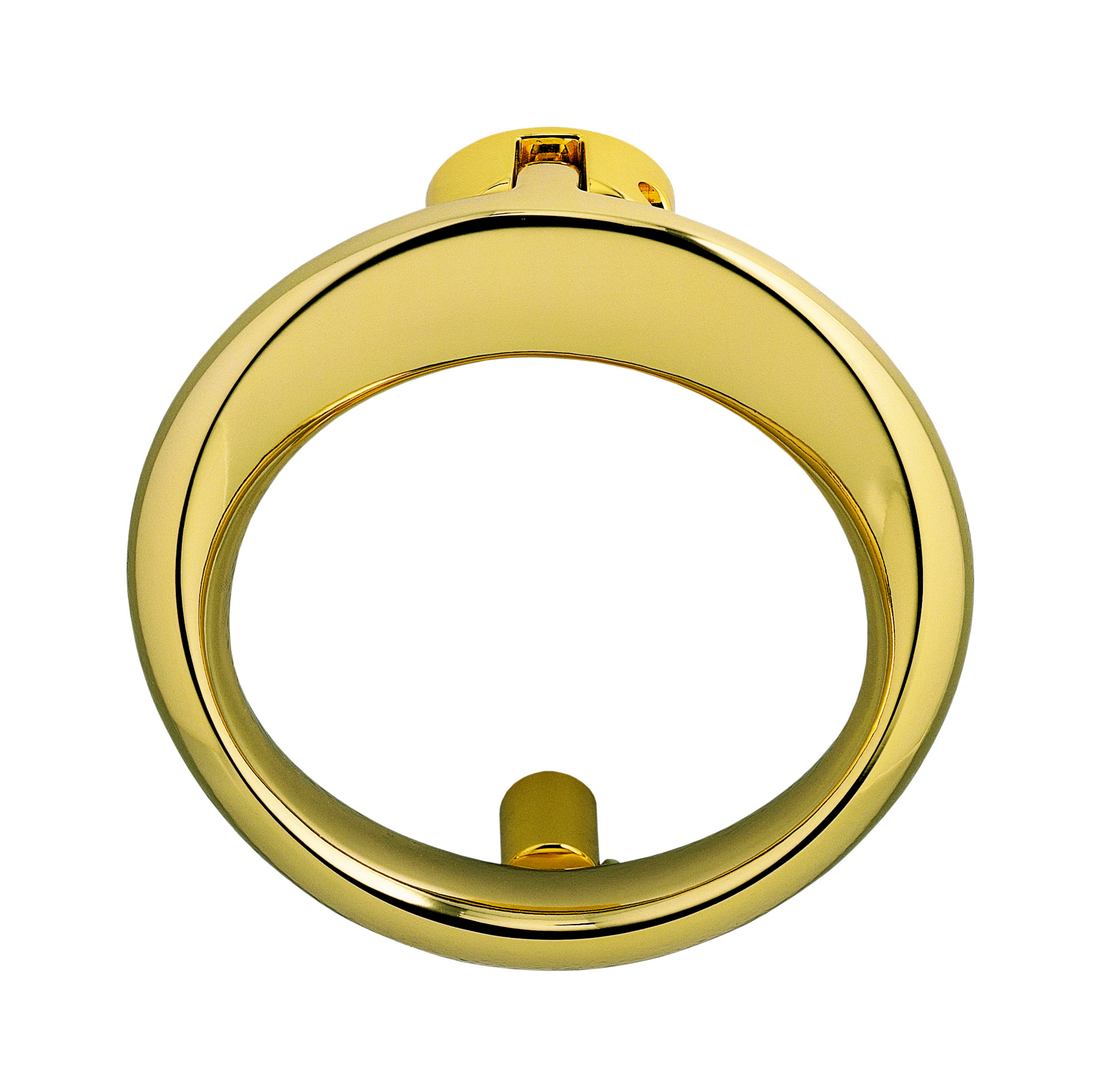 Battente flessum anello 140x145 zircon. gold hps